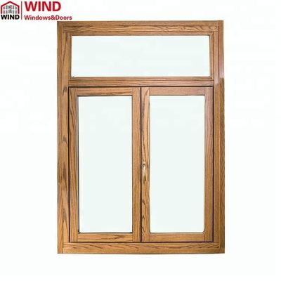 calidad  Swing CE Certification Airtight Aluminum Clad Timber Flush Profile Casement Windows fábrica