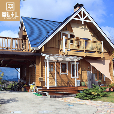 Modern Hotel Use Solid Wood SPF Material Prefab Modular Houses Green Natural Wood Small House Log Cabins Tiny Villa